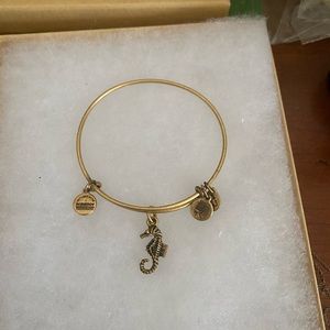Gold nautical seahorse Alex and Ani bracelet🏝